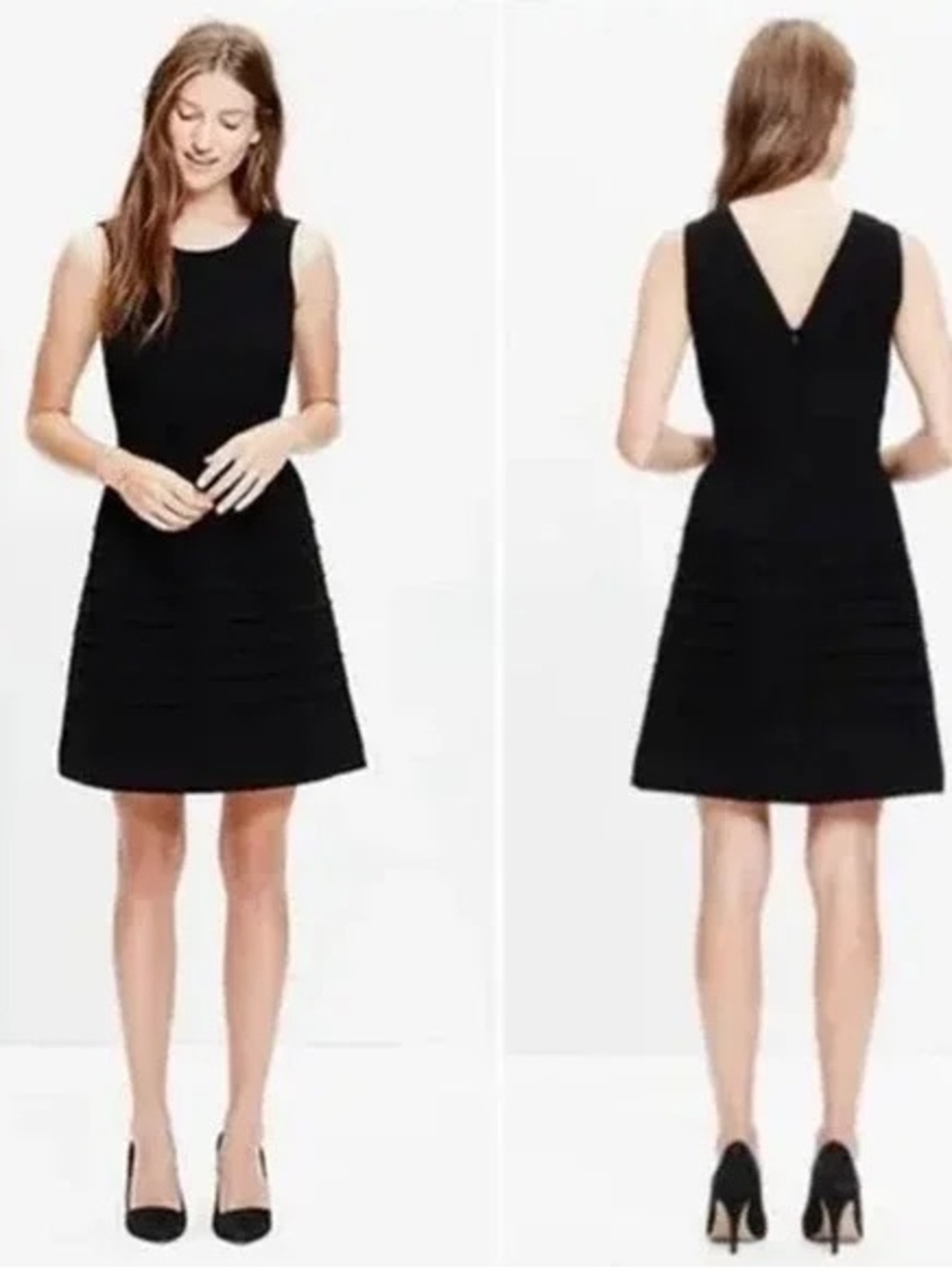 MADEWELL Black Shift Dress, size 12